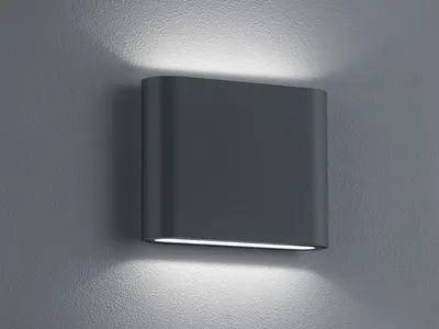 Produktbild von Trio Leuchten LED Außen-Wandleuchte Thames II anthrazit Up- & Downlight