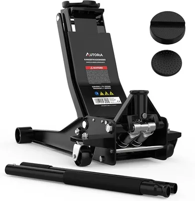 Produktbild von Wagenheber 3T hydraulisch flach – 75-505 mm Hubhöhe, PKW Auto SUV Wohnmobil