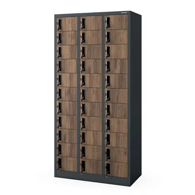 Immagine prodotto di Armadio spogliatoio con 33 scomparti Armadio spogliatoio in metallo Armadio spogliatoio verniciato a polvere 185 cm x 90 cm x 45 cm
