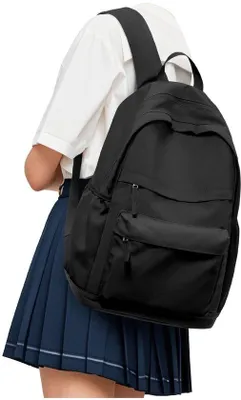 Produktbild von Unyqoos® Wasserabweisender Schul- und Alltagsrucksack für Damen und Herren, 14-Zoll Laptopfach, verstecktes Diebstahlschutzfach, 45 x 33 x 17 cm