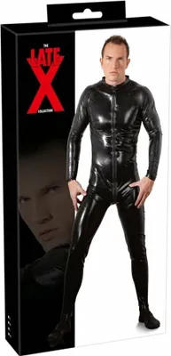 Obrázek produktu pro LATE X - Latexový dlouhý pánský oblek se zipem černý S