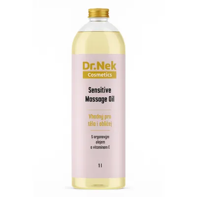 Imagen del producto de Aceite de masaje Dr. Nek Sensitive, con aceite de argán y vitamina E, 1 litro