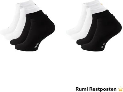 Produktbild von 10 Paar Socken Sneaker Herren 39-42 Schwarz