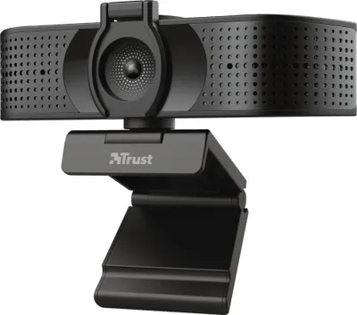 Produktbild von Trust Teza 4K Ultra HD Webcam, 3840x2160 mit 2 Mikrofonen und Autofokus, 30 FPS, USB Plug & Play, Web Kamera für Teams, Zoom, Skype, PC, Laptop, Mac, Macbook - Schwarz
