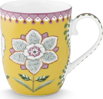 Produktbild von PIP STUDIO Lily&Lotus Yellow Small Henkelbecher 0,2l