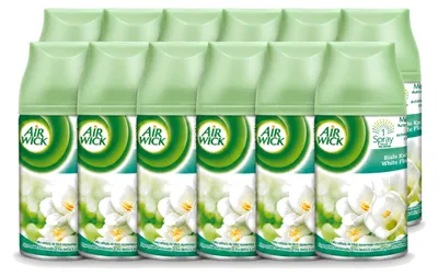 Productafbeelding van 12 x Air Wick Freshmatic navulling - Jasmijn en witte bloemen - 250 ml - Voordeelverpakking - 12 stuks