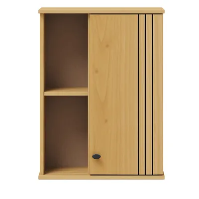 Produktbild von Woodroom Hängeschrank Kiefer massiv eichefarbig lackiert 52x70x21 cm