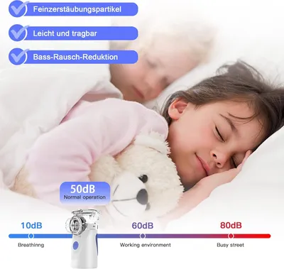 Produktbild von Inhalátor Inhalátory Ručný inhalátor Nebulizátor pre dospelých Deti Nano nebulizátor