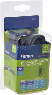 Produktbild von Filmer 45.178 Fahrradschlauch 27/28" Universal 40-609/40-635 Autoventil