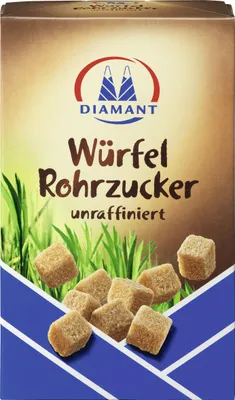 Produktbild von Diamant Würfel Rohrzucker unraffiniert (500 g)