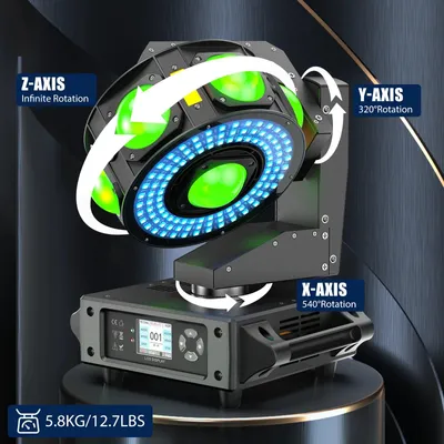 Obrázek produktu pro RGBW pohyblivé světlo – světlo pro DJ – osvětlení pódia – osvětlení diskoték – 160W