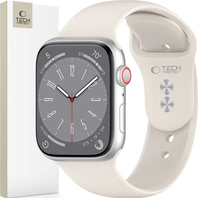 Obrázok produktu pre Tech-Protect Silicone Apple Hodinky 4 / 5 / 6 / 7 / 8 / 9 / Se (38 / 40 / 41 Mm) Starlight