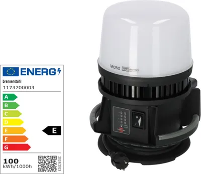 Produktbild von Brennenstuhl 1173700003, Taschenlampe, Schwarz, Metall, Kunststoff, IP54, II, SMD LED