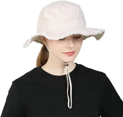 Immagine prodotto di Cappello da spiaggia, cappello da sole, protezione UV, fattore di protezione 50+, cappello da viaggio, colore kaki, pieghevole, cappello con tesa
