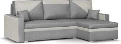 Produktbild von ASTO1 Ecksofa mit Schlaffunktion - Grau/Creme