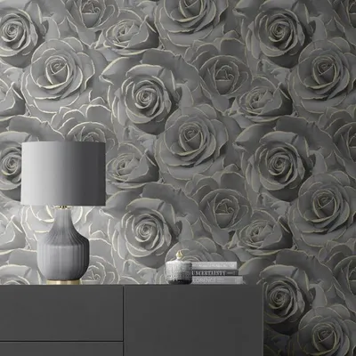 Produktbild von Muriva - Tapete "Madison", Rosen AG158 (10 m x 53 cm) (Weiß)