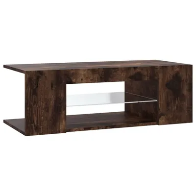 Produktbild von TV-Schrank mit LED-Leuchten Räuchereiche 90x39x30 cm