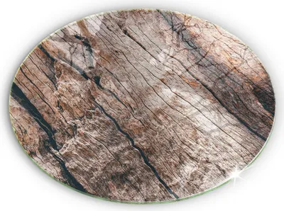 Produktbild von Untersetzer für Grabkerze Motiv Grabstein Gummifüße - 40 cm - Holzstruktur