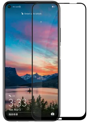 Produktbild von Für Huawei P40 Lite 3D Display Full H9 Hart Glas Schwarz Folie Panzer Schutz Neu