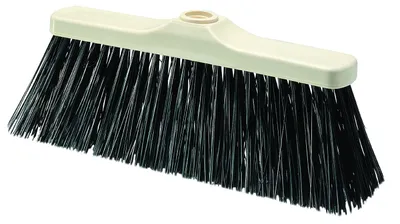Imagen del producto de Escoba industrial de plástico, 28 x 13 cm, compacta, para uso en interiores y exteriores