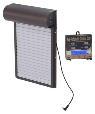 Image de Porte automatique pour poulailler, en aluminium, étanche, avec télécommande
