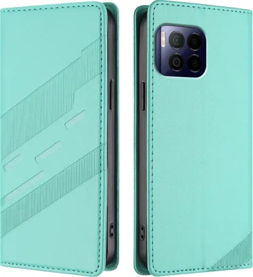 Produktbild von Hülle für T-Mobile REVVL 7 Pro, Kunstleder Brieftaschen Handyhülle mit Kartenfach und Standfunktion Türkis