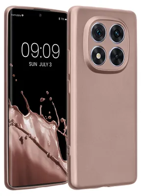 Produktbild von kwmobile Handyhülle für Xiaomi Redmi Note 14 Pro 5G / Poco X7 Hülle - weiche Silikon Case metallisch schimmernd - Schutzhülle Cover - Metallic Arctic
