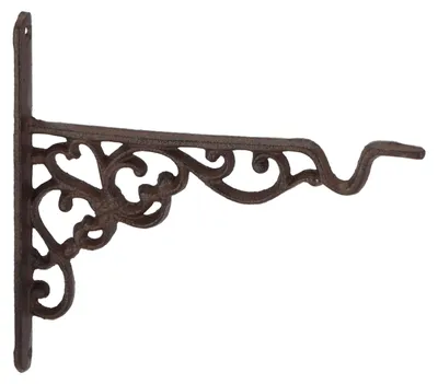 Produktbild von Haken Wandhalterung Blumenampel Landhaus Gusseisen 21 cm Konsole Regal Aufhänger