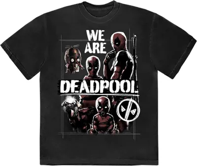 Immagine prodotto di Marvel Comics - Maglietta "Deadpool We Are Deadpool" per bambini/Donne Unisex RO11649 (XL) (Schwarz)