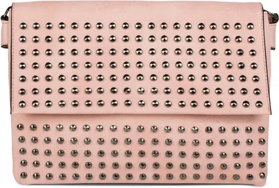 Produktbild von styleBREAKER Clutch mit Nieten, Abendtasche, Schulterriemen, Trageschlaufe, Schultertasche, Damen 02012227