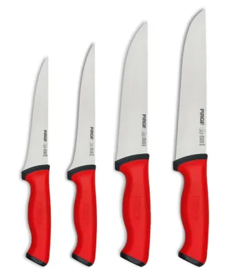 Produktbild von Pirge Duo Metzgermesser Set 4 TLG Schlachtermesser Rutschfester Griff