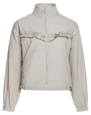 Produktbild von Damen Jacke aus 100% Polyester mit Stehkragen, lockere Passform, Grau, Größe M