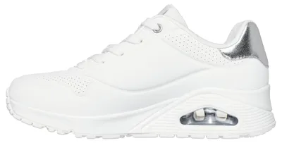 Produktbild von Skechers Damen Uno Golden Air Turnschuhe, White Durabuck/Silver Trim, 38.5 EU