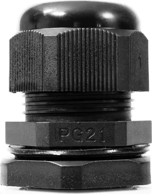 Produktbild von PG 21 Kabelverschraubung mit Gegenmutter 13-18 mm IP68 schwarz