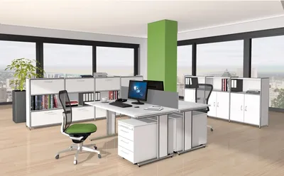 Produktbild von Sideboard  ARTLINE 2 OH 236x38x78 cm mit Vorbautüren weiß Weiß
