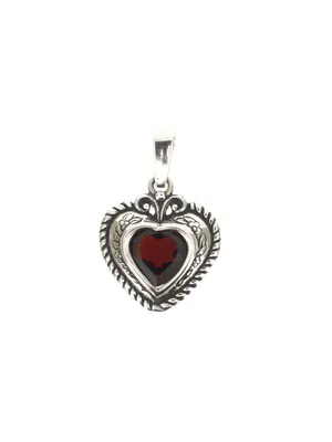 Produktbild von Gerry Eder 21.1770 Damen Anhänger Herz Sterling-Silber 925 Silber Rot