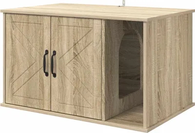 Image de Maison pour chat Sonoma 85 x 55 x 50 cm Bois d'ingénierie