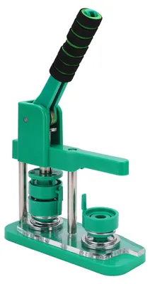 Obrázek produktu pro Stroj na výrobu odznaků, originální design, 32 mm, snadná instalace, plastová žehlička, zelený stroj na výrobu odznaků pro děti