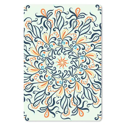 Produktbild von MuchoWow® Mauspad Mousepad Mandala - Linie - Muster 18x27 cm - Mousepads - Maus Mat - Pad - Mausunterlage