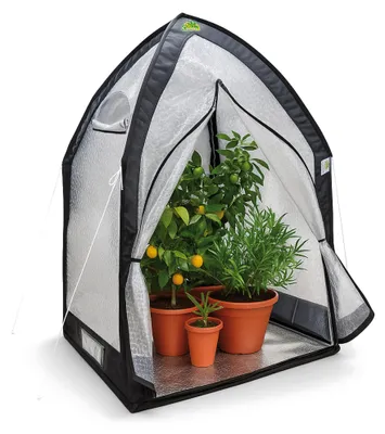 Produktbild von BioGreen Überwinterungszelt "ICEDOME ThermoPLUS Deluxe" L 120 x B 120 x H 183 cm mit 3-lagiger Luftpolsterfolie