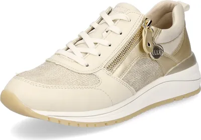 Produktbild von Remonte Damen Leder Sneaker beige gold