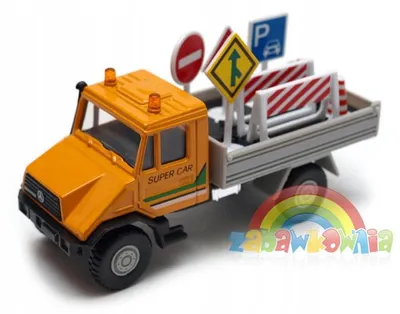 Produktbild von Mercedes-Benz Unimog Verkehrszeichen Modell Welly