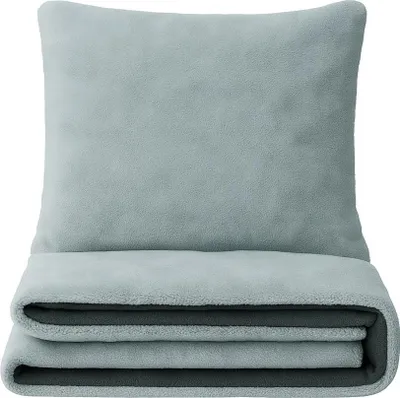 Produktbild von Bettwäsche 135x200 Winter Set Teddyplüsch Grau Bubble Optik mit Kissenbezug 80x80 cm und Reißverschluss flauschig 4 Teilig