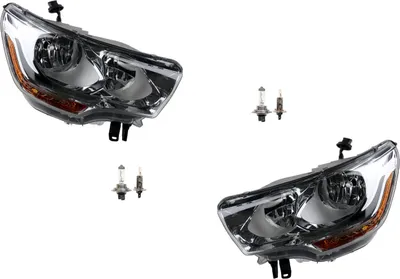 Zdjęcie produktu dla Johns, reflektory halogenowe pasujące do Citroen DS4 11-15, zestaw lewy i prawy, żarówki H7 i H1
