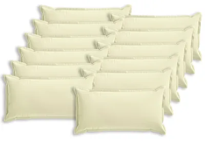 Produktbild von vidaXL Kissenbezug 12 stk. HOUTEN Creme 40 x 80 cm Polyester
