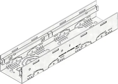 Produktbild von Hauraton Dachfix Steel 115 Entwässerungsrinne Rinnenunterteil Typ 75 500 mm x 115 mm x 75 mm