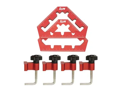 Produktbild von IGM Tischlerwinkel 45°/90° mit Klemmen