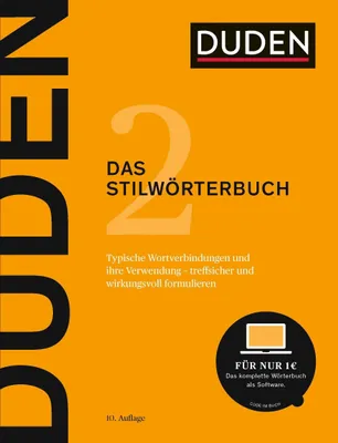 Produktbild von Duden - Das Stilwörterbuch
