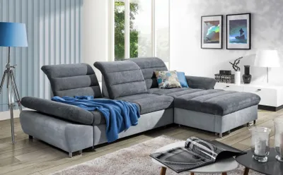 Produktbild von Ecksofa Wohnlandschaft Moderne Textil Eck Couch Garnitur Polster Ecke Sofa Neu