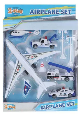 Image de Avion rétractable pour 2 joueurs avec 4 véhicules et accessoires